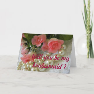 Save the Date Rose und Perlen Einladung