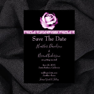 Save The Date Rose Violet Enregistrer La Date