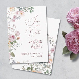 Save The Date Roses Mariage Sauvegarder La Date