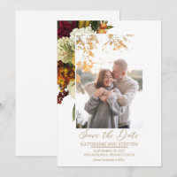 Rouge rustique | Orange Floral Bouquet Photo Blanc