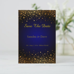 Save The Date Royal Blue mariage Enregistrer la date de l'invita
