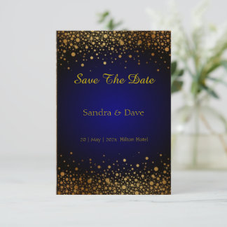 Save The Date Royal Blue mariage Enregistrer la date de l'invita