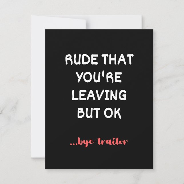 Save The Date Rude That You're Leaving But Ok (Devant)