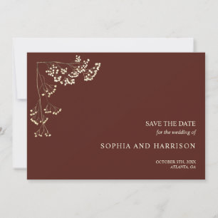 Save The Date Russe Gypsophila Mariage de betterave