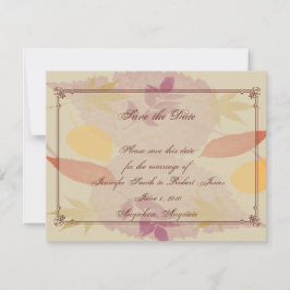 Save The Date Rustic Fall quitte mariage Enregistrer la date