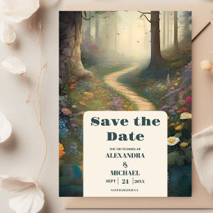 Save The Date Rustic Mountain Mariage forestier