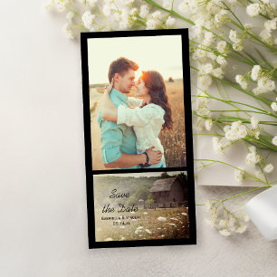 Save The Date Rustic Patiné Ranch Mariage Enregistrer la date