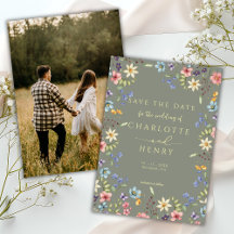 Rustic Simple Fleur sauvage Sage Mariage photo