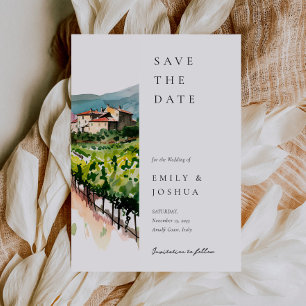 Save The Date Rustic Winery Mariage paysage