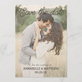 Save the Date rustikale Einladung Vintag