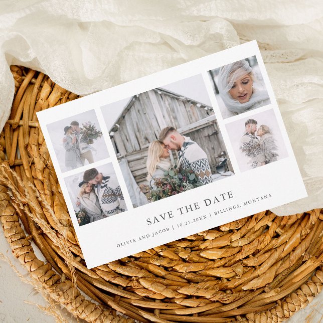 Save The Date Rustique chic | Grille photo (Créateur téléchargé)