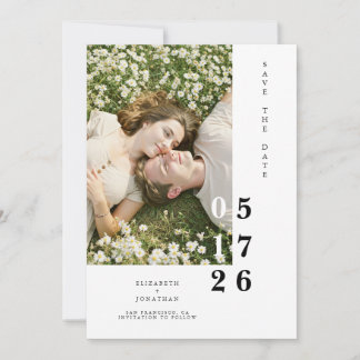 Save The Date Rustique éditable Mariage Boho tendance