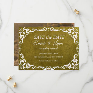 Save The Date Rustique Vert Mariage Mexicain – Sauvegarder la Da