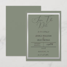 Sage et Mariage argenté sophistiqués