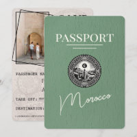 Sage Green Maroc Passeport Enregistrer La Date