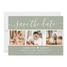 Sage moderne Mariage vert 4 Photo