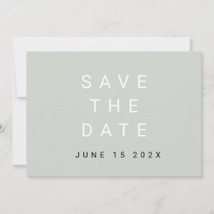 Save The Date Sage Typographique Minimal Enregistrer La Date