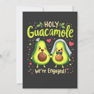 Save The Date Saint-Guacamole Nous sommes mariés avec des couple