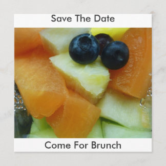 Save The Date Salade De Fruits, Sauvez La Date, Venez Brunch