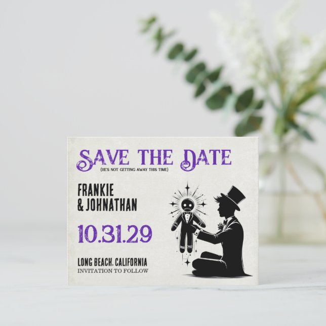 Save The Date Salle avec salle de poupée Voodoo (Debout devant)
