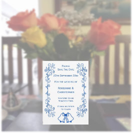 Save The Date Sapphire Wedding Enregistrer La Date Bells Scrollw
