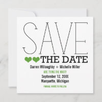 Sassy Typographie Enregistrer l'Invitation de date