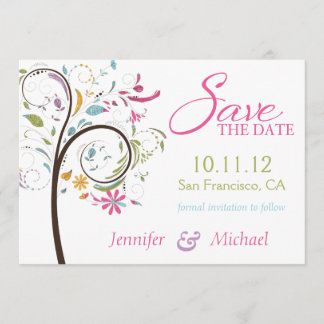 Save The Date Sate the Date Doodle Tree