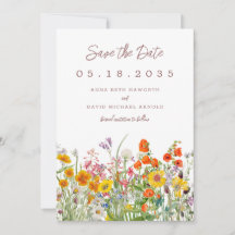 Sauvegarde de date de fleur sauvage