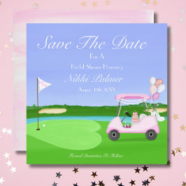 Save The Date Sauvegarder la date Brunch de mariage de golf pour