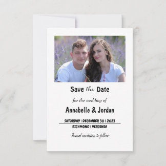 Save The Date Sauvegarder la date pour le mariage
