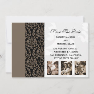 Save The Date Sauver la Date -Damask