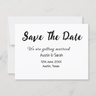 Save the Date scannen QR Hochzeitswebsite Moderner Postkarte