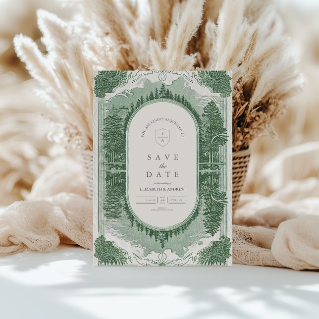 Save The Date Scène de forêt romantique (Créateur téléchargé)