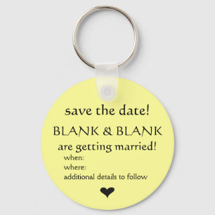 Save the Date Schlüsselring Schlüsselanhänger
