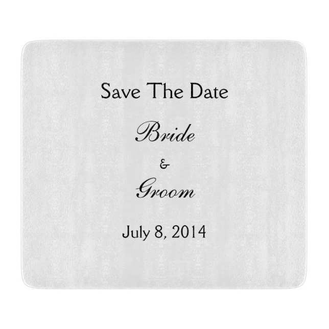 Save The Date Schneidebrett (Vorderseite)
