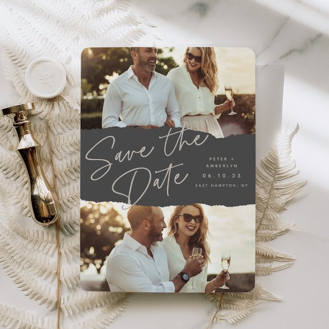 Save The Date Scrapbook | Deux photos (Créateur téléchargé)