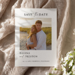 Save The Date Script contemporain Photo moderne Enregistrer la d