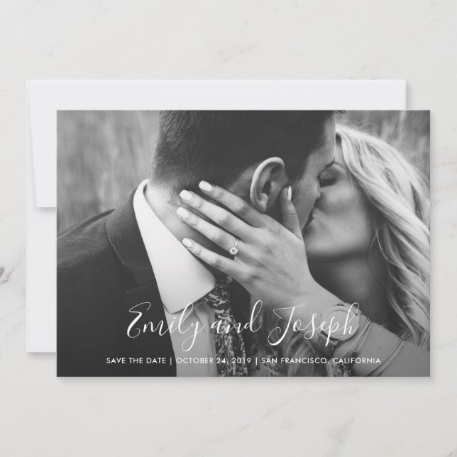 Save The Date Script d'amour | Enregistrer la date avec les noms (Devant)