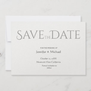 Save The Date Script de calligraphie minimaliste du mariage mari