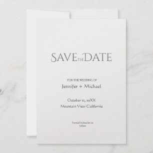 Save The Date Script de calligraphie minimaliste du mariage mari