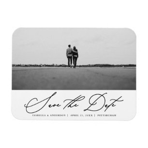 Save the Date Script Foto Wedding Foto Magnet