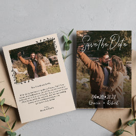 Save The Date Script minimaliste photo