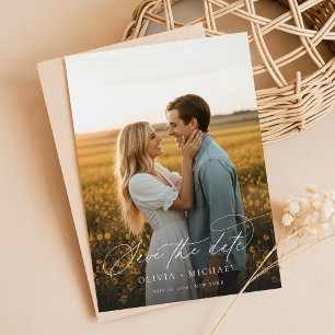 Save The Date Script moderne Boho Mariage photo
