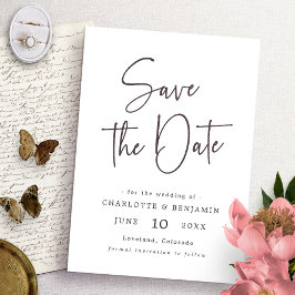 Save The Date Script simple