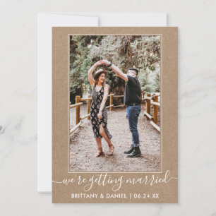 Save The Date Script tendance Se marier Kraft