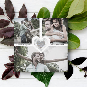 Save The Date Séance de photos pour un jeune couple Modern Heart