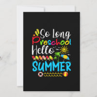 Si Long Préscolaire Bonjour Été Dernier Jour De L'