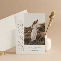 Side Script minimaliste moderne Mariage photo