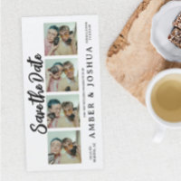 Signet Photo Booth Rustic Enregistrer La Date