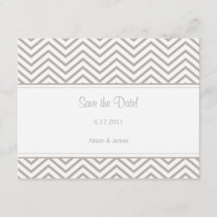 Save The Date Silver Cloud Chevron Enregistrer la date Annouemen